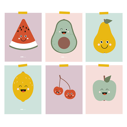 Poster set Smile fruit